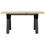 Mesa de centro marco Y madera maciza pino y acero 80x50x40,5 cm von , Küchen- und Esstische - Ref: Foro24-3282772, Preis: 80,...