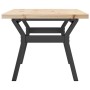 Mesa de centro marco Y madera maciza pino y acero 80x50x40,5 cm von , Küchen- und Esstische - Ref: Foro24-3282772, Preis: 80,...