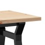 Mesa de centro marco Y madera maciza pino y acero 80x50x40,5 cm von , Küchen- und Esstische - Ref: Foro24-3282772, Preis: 80,...