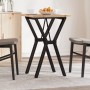 Mesa de comedor marco Y madera maciza pino y acero 50x50x75,5cm von , Küchen- und Esstische - Ref: Foro24-3282779, Preis: 76,...