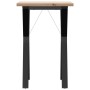 Mesa de comedor marco Y madera maciza pino y acero 50x50x75,5cm von , Küchen- und Esstische - Ref: Foro24-3282779, Preis: 76,...