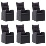 7-Piece Black Garden Dining Set by vidaXL, Garden sets - Ref: Foro24-3067813, Price: 1,00 €, Discount: %