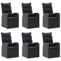 7-teiliges schwarzes Garten-Ess-Set von vidaXL, Gartensets - Ref: Foro24-3067813, Preis: 1,00 €, Rabatt: %