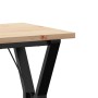 Mesa de comedor marco Y madera maciza pino y acero 50x50x75,5cm von , Küchen- und Esstische - Ref: Foro24-3282779, Preis: 76,...