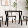 Mesa de comedor marco Y madera maciza pino acero 100x50x75,5 cm von , Küchen- und Esstische - Ref: Foro24-3282785, Preis: 102...