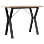 Mesa de comedor marco Y madera maciza pino acero 100x50x75,5 cm von , Küchen- und Esstische - Ref: Foro24-3282785, Preis: 102...
