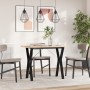 Mesa de comedor marco Y madera maciza pino acero 100x50x75,5 cm von , Küchen- und Esstische - Ref: Foro24-3282785, Preis: 102...