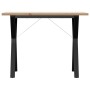 Mesa de comedor marco Y madera maciza pino acero 100x50x75,5 cm von , Küchen- und Esstische - Ref: Foro24-3282785, Preis: 102...