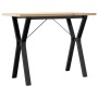Mesa de comedor marco Y madera maciza pino acero 100x50x75,5 cm von , Küchen- und Esstische - Ref: Foro24-3282785, Preis: 102...