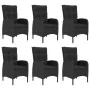 7-teiliges schwarzes Garten-Ess-Set von vidaXL, Gartensets - Ref: Foro24-3067776, Preis: 951,51 €, Rabatt: %