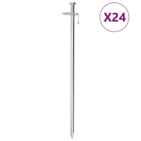 Clavijas para tienda 24 uds acero galvanizado 30 cm 8 mm von , Zeltzubehör - Ref: Foro24-4009357, Preis: 41,21 €, Rabatt: %