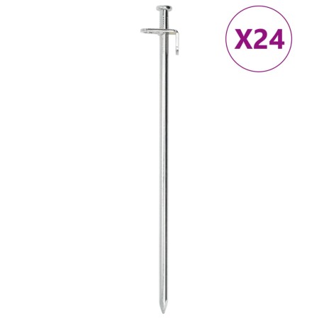 Clavijas para tienda 24 uds acero galvanizado 30 cm 8 mm von , Zeltzubehör - Ref: Foro24-4009357, Preis: 41,21 €, Rabatt: %