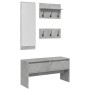 Muebles de recibidor 4 pzas madera de ingeniería gris hormigón von , Bänke für Hallen und Lager - Ref: Foro24-847922, Preis: ...