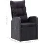 7-teiliges schwarzes Garten-Ess-Set von vidaXL, Gartensets - Ref: Foro24-3067813, Preis: 1,00 €, Rabatt: %