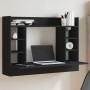 Escritorio de pared madera de ingeniería negro 105x48x75 cm de , Escritorios - Ref: Foro24-847969, Precio: 83,61 €