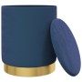Taburete redondo con almacenaje terciopelo azul von , Klapphocker und Stühle - Ref: Foro24-340284, Preis: 44,77 €, Rabatt: %