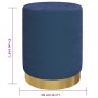 Taburete redondo con almacenaje terciopelo azul von , Klapphocker und Stühle - Ref: Foro24-340284, Preis: 44,77 €, Rabatt: %