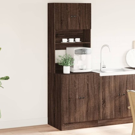 Mueble de cocina madera ingeniería marrón roble 60x50x180 cm von , Küchenschränke - Ref: Foro24-3276643, Preis: 178,25 €, Rab...