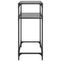 Mesa consola con superficie de vidrio negro acero 60x35x81 cm by , console tables - Ref: Foro24-846023, Price: 49,04 €, Disco...