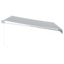 Toldo retráctil aluminio y tela gris antracita y blanco 4x3 m de , Toldos - Ref: Foro24-3216105, Precio: 258,25 €, Descuento: %