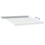 Toldo retráctil aluminio y tela gris antracita y blanco 4x3 m de , Toldos - Ref: Foro24-3216105, Precio: 258,25 €, Descuento: %