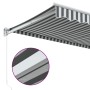 Toldo retráctil aluminio y tela gris antracita y blanco 4x3 m de , Toldos - Ref: Foro24-3216105, Precio: 258,25 €, Descuento: %