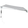 Toldo retráctil aluminio y tela gris antracita y blanco 3x2,5 m by , Awnings - Ref: Foro24-3216113, Price: 339,37 €, Discount: %