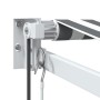 Toldo retráctil aluminio y tela gris antracita y blanco 3x2,5 m by , Awnings - Ref: Foro24-3216113, Price: 339,37 €, Discount: %