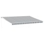 Toldo retráctil aluminio y tela gris antracita y blanco 5x3 m de , Toldos - Ref: Foro24-3216107, Precio: 332,08 €, Descuento: %