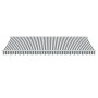 Toldo retráctil aluminio y tela gris antracita y blanco 5x3 m de , Toldos - Ref: Foro24-3216107, Precio: 332,08 €, Descuento: %