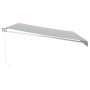 Toldo retráctil aluminio y tela gris antracita y blanco 5x3 m de , Toldos - Ref: Foro24-3216107, Precio: 332,08 €, Descuento: %