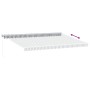 Toldo retráctil aluminio y tela gris antracita y blanco 5x3 m de , Toldos - Ref: Foro24-3216107, Precio: 332,08 €, Descuento: %