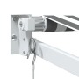 Toldo retráctil aluminio y tela gris antracita y blanco 5x3 m de , Toldos - Ref: Foro24-3216107, Precio: 332,08 €, Descuento: %