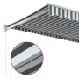 Toldo retráctil aluminio y tela gris antracita y blanco 5x3 m de , Toldos - Ref: Foro24-3216107, Precio: 332,08 €, Descuento: %