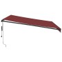 Toldo retráctil automático con LEDs color burdeos 400x350 cm von , Markisen - Ref: Foro24-3215001, Preis: 812,87 €, Rabatt: %