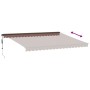 Toldo retráctil automático marrón 450x300 cm by , Awnings - Ref: Foro24-3310213, Price: 474,73 €, Discount: %