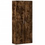 Aparador alto madera de ingeniería roble ahumado 80x35x180 cm by , Lockers and storage cabinets - Ref: Foro24-3276655, Price:...