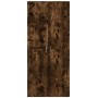 Aparador alto madera de ingeniería roble ahumado 80x35x180 cm by , Lockers and storage cabinets - Ref: Foro24-3276655, Price:...