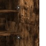Aparador alto madera de ingeniería roble ahumado 80x35x180 cm by , Lockers and storage cabinets - Ref: Foro24-3276655, Price:...