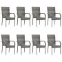 9-piece gray garden dining set by vidaXL, Garden sets - Ref: Foro24-3067882, Price: 587,20 €, Discount: %