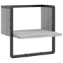Estante de pared con barra gris Sonoma 30x25x30 cm de , Estantes y estanterías - Ref: Foro24-836281, Precio: 12,08 €, Descuen...