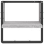 Estante de pared con barra gris Sonoma 30x25x30 cm de , Estantes y estanterías - Ref: Foro24-836281, Precio: 12,08 €, Descuen...