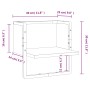 Estante de pared con barra gris Sonoma 30x25x30 cm de , Estantes y estanterías - Ref: Foro24-836281, Precio: 12,08 €, Descuen...