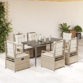 Set comedor de jardín 7 pzas con cojines ratán sintético beige von , Gartensets - Ref: Foro24-3263017, Preis: 701,07 €, Rabat...