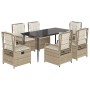 Set comedor de jardín 7 pzas con cojines ratán sintético beige von , Gartensets - Ref: Foro24-3263017, Preis: 701,07 €, Rabat...