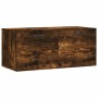 Armario de pared madera ingeniería roble ahumado 80x36,5x35 cm von , Schließfächer und Lagerschränke - Ref: Foro24-830089, Pr...