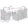 Set comedor de jardín 7 pzas con cojines ratán sintético beige von , Gartensets - Ref: Foro24-3262879, Preis: 770,36 €, Rabat...