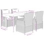 Set comedor de jardín 5 pzas con cojines ratán sintético beige by , Garden sets - Ref: Foro24-3262885, Price: 587,82 €, Disco...