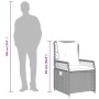 Set comedor jardín 7 pzas y cojines ratán sintético gris by , Garden sets - Ref: Foro24-3262989, Price: 716,96 €, Discount: %