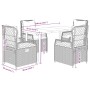 Set comedor de jardín 5 piezas con cojines ratán sintético gris von , Gartensets - Ref: Foro24-3262994, Preis: 503,14 €, Raba...